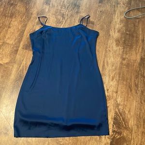 Navy slip dress